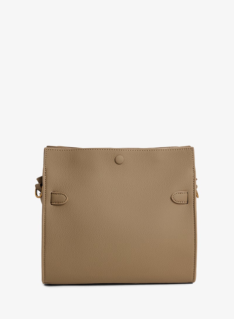 BCBG Logo Detail Satchel Bag - Image 2